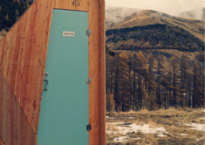 Toilettes sèches pour un restaurant d’altitude