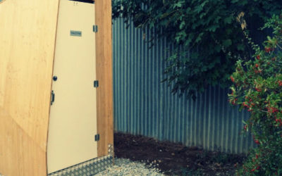 Installation de toilettes sèches pour un aérodrome