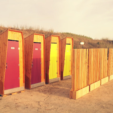 Transats pack plage lovely toilettes