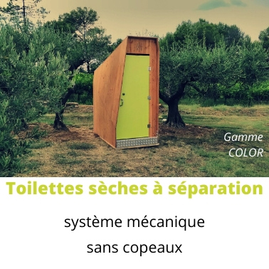 location wc toilettes sèches à séparation sans copeaux