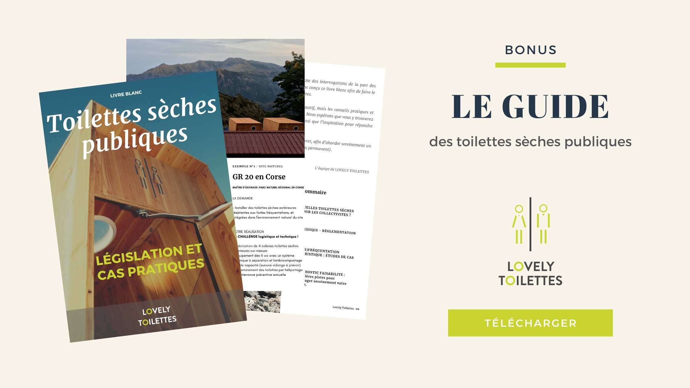 Toilettes sèches en intérieur pour les bâtiments touristiques