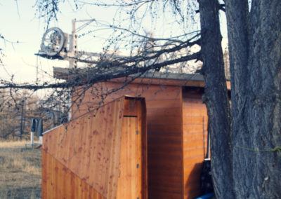 Toilettes saisonnières pour une station de ski