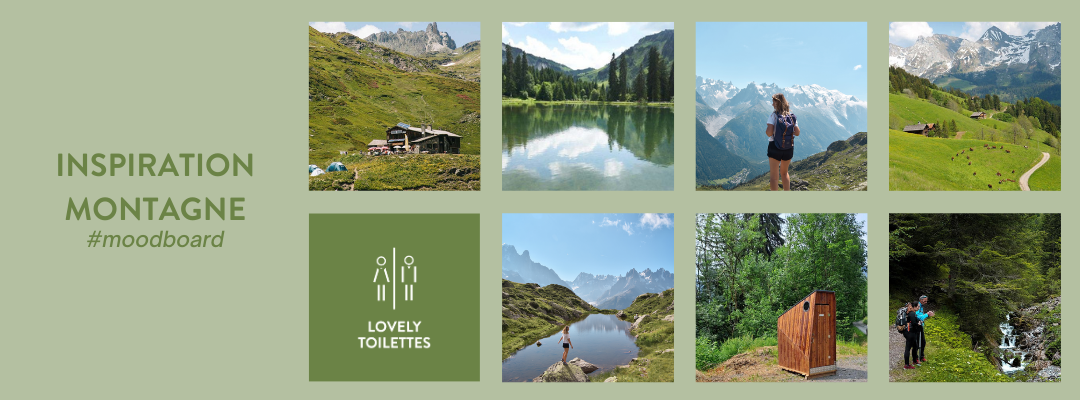 montagne montagne avec des lovely toilettes sèches