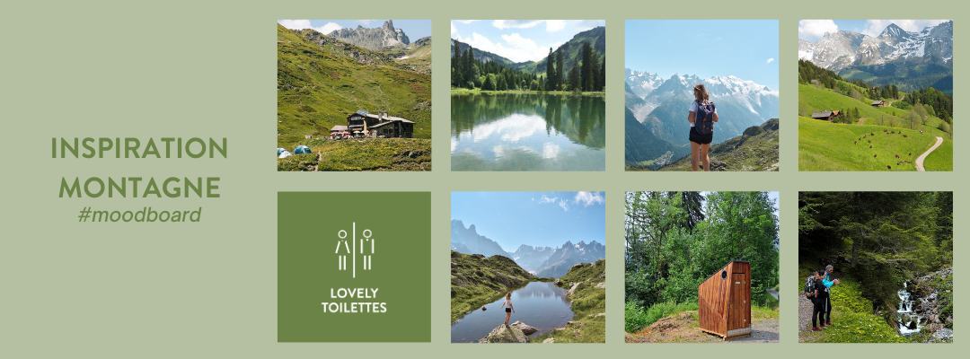 montagne avec des lovely toilettes sèches