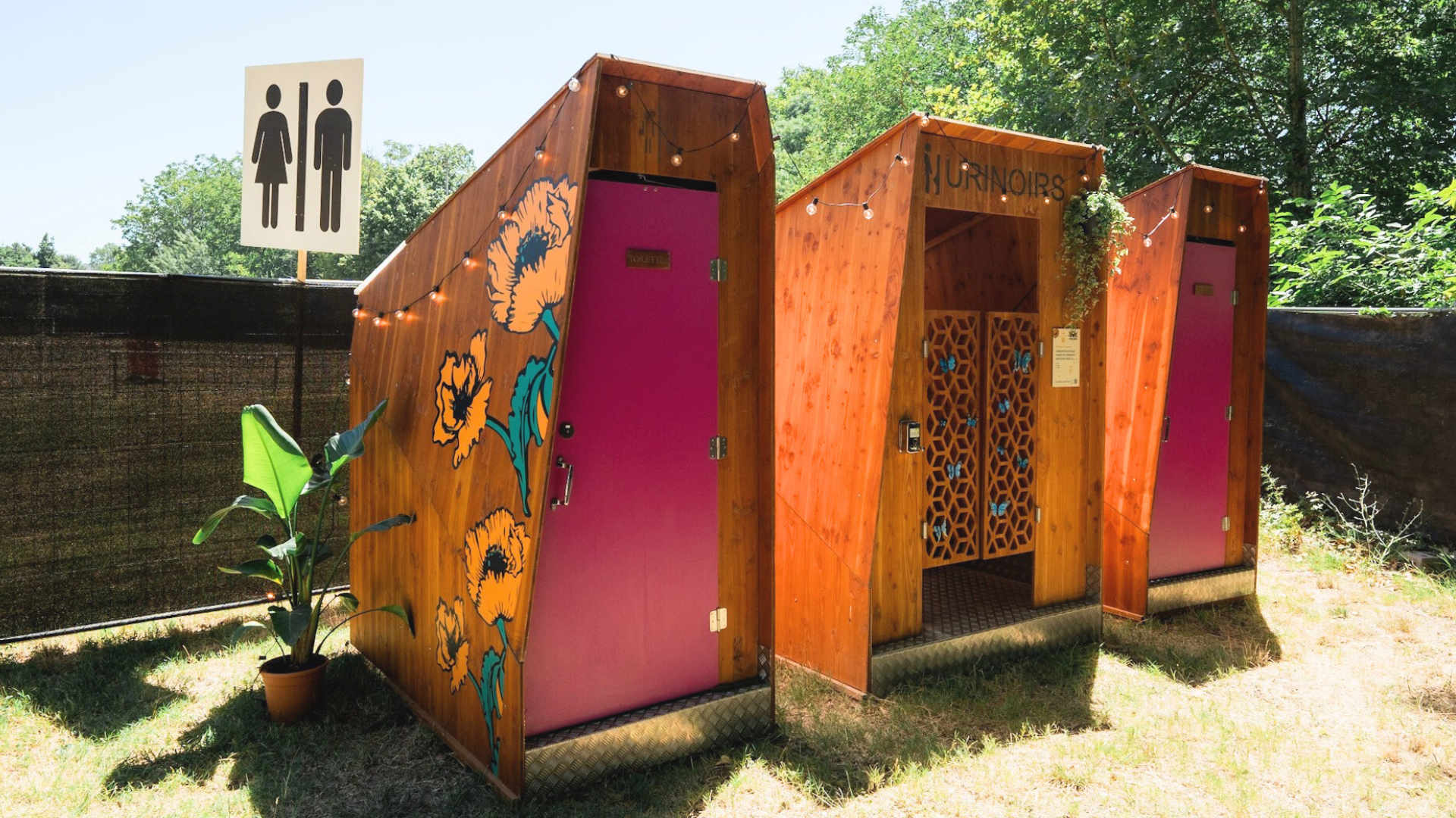 Jardin Sonore Festival toilettes à l'espace vip du Jardin Sonore Festival