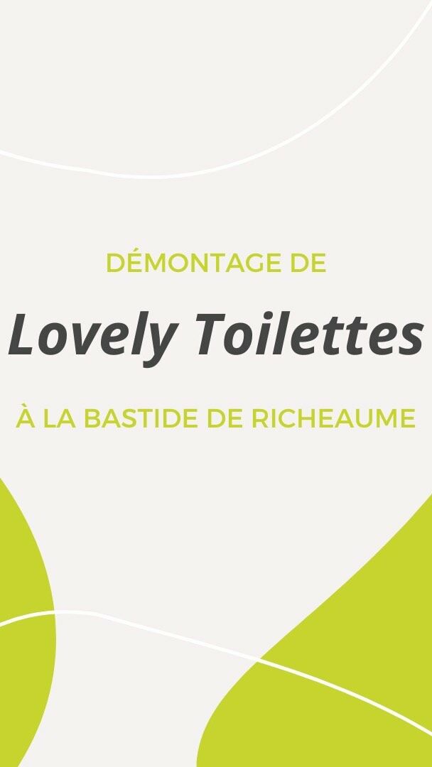 🤍 Démontage de Lovely Toilettes à la Bastide de Richeaume ✨

#lovelytoilettes #fabricationfrancaise #ecotoilettes #toilettessèches #toilettesVIP #évènementiel #mariageprovence #châteauvar #domainevar #weddinginprovence #provence #mariage #festival #plage #montagne #ecoresponsable #tourismedurable #ecologie #environnement
